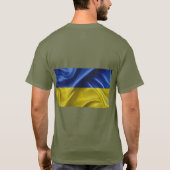 Ukraine T - Shirt der Flaggenfarben (Rückseite)