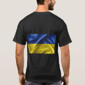 Ukraine T - Shirt der Flaggenfarben (Rückseite)
