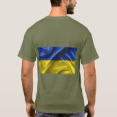 Ukraine T - Shirt der Flaggenfarben (Rückseite)