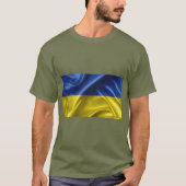 Ukraine T - Shirt der Flaggenfarben (Vorderseite)