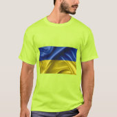 Ukraine T - Shirt der Flaggenfarben (Vorderseite)