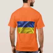Ukraine T - Shirt der Flaggenfarben (Rückseite)