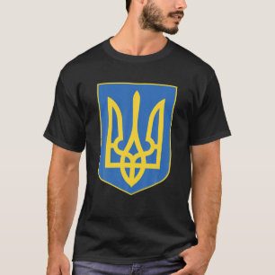 Ukraine T-Shirt Stolz ukrainische Flagge Emblem