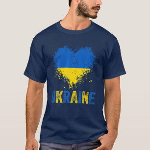 Ukraine T-Shirt Stolz ukrainische Flagge Ukraine H