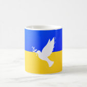 Ukraine Tasse Frieden Taube ukrainische Flaggenfre (Mittel)