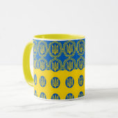 Ukraine Tasse und ukrainische Fahne Kaffeetasse (Vorderseite Links)