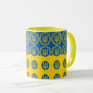 Ukraine Tasse und ukrainische Fahne Kaffeetasse