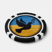 Ukraine Taube des Friedens Pokerchips (Einzeln)
