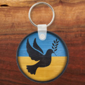 Ukraine Taube des Friedens Schlüsselanhänger (Vorderseite)