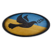 Ukraine Taube des Friedens Schneidebrett (Ecke)