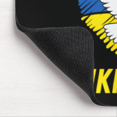 Ukraine Taube Herz Mousepad (Ecke)