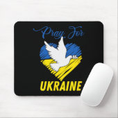 Ukraine Taube Herz Mousepad (Mit Mouse)