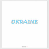 Ukraine-Text Aufkleber (Blatt)