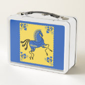 Ukraine Traditionelle slawische Volkskunst Metall Brotdose (Rückseite)