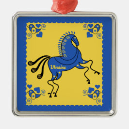 Ukraine Traditionelle slawische Volkskunst Ornament Aus Metall