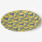 Ukraine Traditionelle slawische Volkskunst Pappteller (Schrägansicht)