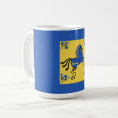 Ukraine Traditionelle Volkskunst Zwei-Tone-Tasse Kaffeetasse (Vorderseite Links)