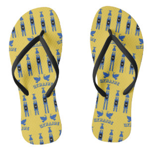 Ukraine Traktoren und Panzer Badesandalen