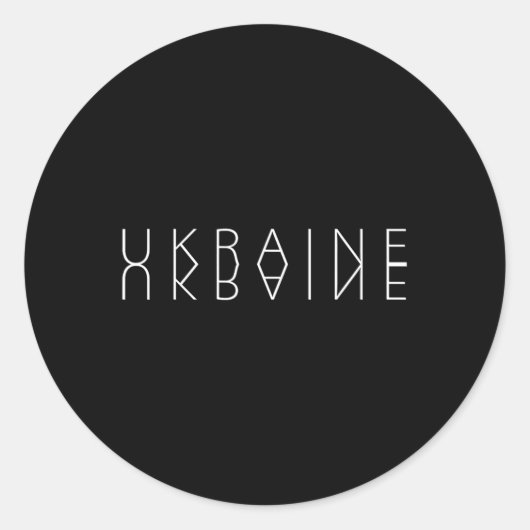 Ukraine Travel Shirt Funny Ukraine Vacation Travel Runder Aufkleber (Vorderseite)