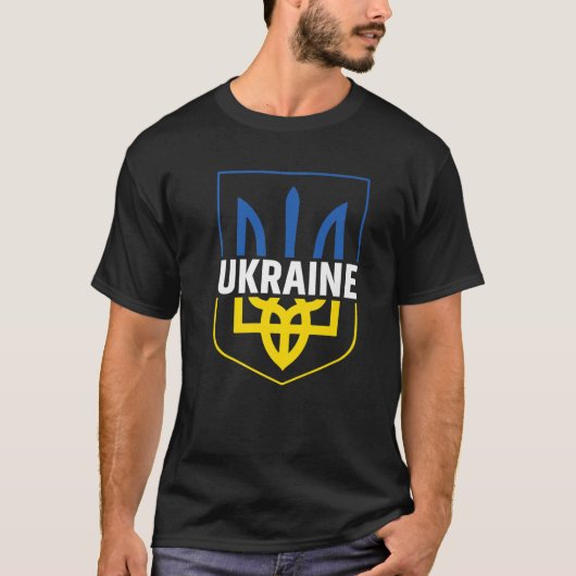 Ukraine Trident der stolzen Wappen Ukrainischer Ve T-Shirt (Vorderseite)