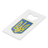 UKRAINE-TRIDENT GELDBEUTEL FLASCHENÖFFNER (Vorderseite Schrägansicht)