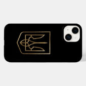 Ukraine Trident Gyrfalcon Wappen golden gezahnt Case-Mate iPhone Hülle (Rückseite (Horizontal))