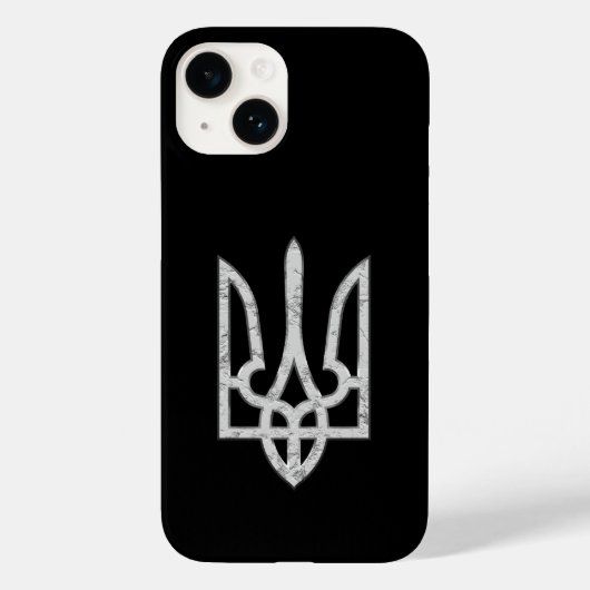 Ukraine Trident Gyrfalcon Wappen vergeudet Case-Mate iPhone Hülle (Rückseite)