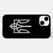 Ukraine Trident Gyrfalcon Wappen vergeudet Case-Mate iPhone Hülle (Rückseite (Horizontal))