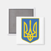 UKRAINE-TRIDENT MAGNET (Vorderseite/Rückseite)