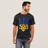 Ukraine Trident National Symbol ukrainische Flagge T-Shirt (Vorne ganz)