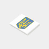 UKRAINE-TRIDENT POST-IT KLEBEZETTEL (angewinkelt)