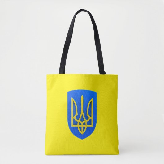 Ukraine-Trident-Schild Tasche (Vorderseite)