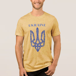 UKRAINE. Trident. Stehen Sie mit der Ukraine. T-Sh Tri-Blend Shirt