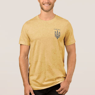 UKRAINE. Trident. Steht hinter der Ukraine. Tri-Blend Shirt