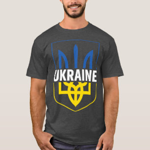 Ukraine Trident T Stolzmütze Waffen Ukrainischer V T-Shirt