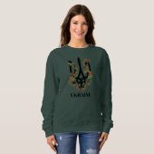 UKRAINE. Trident. Ukrainian Coat of Arms.  Sweatshirt (Vorne ganz)