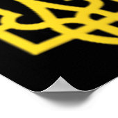 Ukraine Trident - Ukrainian Tryzub Symbol  Poster (Ecke)
