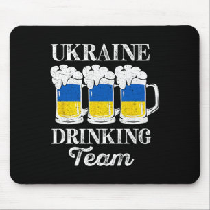 Ukraine Trinkteam Lustige Ukrainische Party Bier F Mousepad