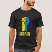 Ukraine trotziger T - Shirt (Vorderseite)