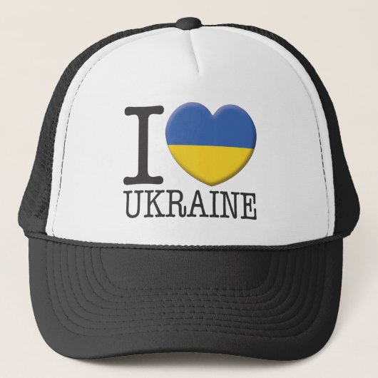 Ukraine Truckerkappe (Vorderseite)