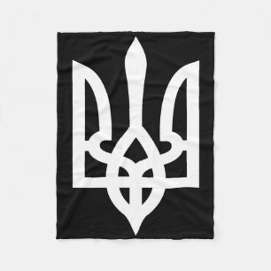 Ukraine Tryzub Fleecedecke