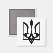 Ukraine / Tryzub - Magnet (Vorderseite/Rückseite)