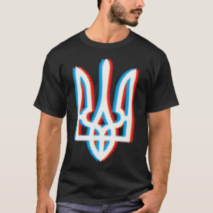 Ukraine Tryzub-Shirt Dreizack Militär Ukraine  T-Shirt