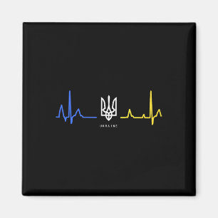 Ukraine Tryzub Ukrainische Flagge Dreizack Zelensk Magnet