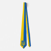 Ukraine, Tryzub, ukrainische Flagge / Wappen-Nec Krawatte (Vorderseite)