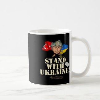 Ukraine Türkei Flaggen Hundemarke Zelensky Steh mi Kaffeetasse
