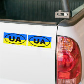 Ukraine UA Europaeisches Oval Autoaufkleber (Auf Lkw)