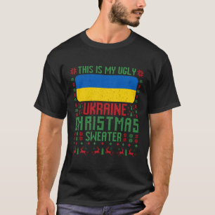 Ukraine Uganda Weihnachts-Sweater Ukraine Flag für T-Shirt