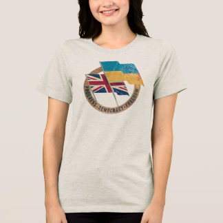 Ukraine-UK-Freundschaftsemblem Tri-Blend Shirt