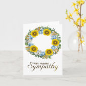 Ukraine Uki Floral Wreaths Flag Karte (Gelbe Blume)